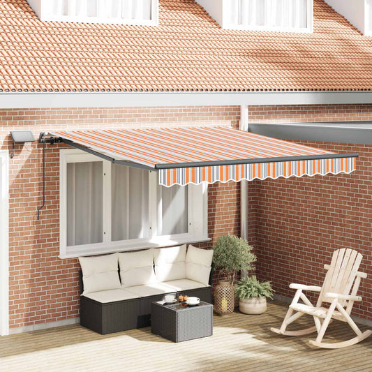 Tenda retrattile Multicolore 300 x 250 cm Tessuto e Alluminio | homemem39