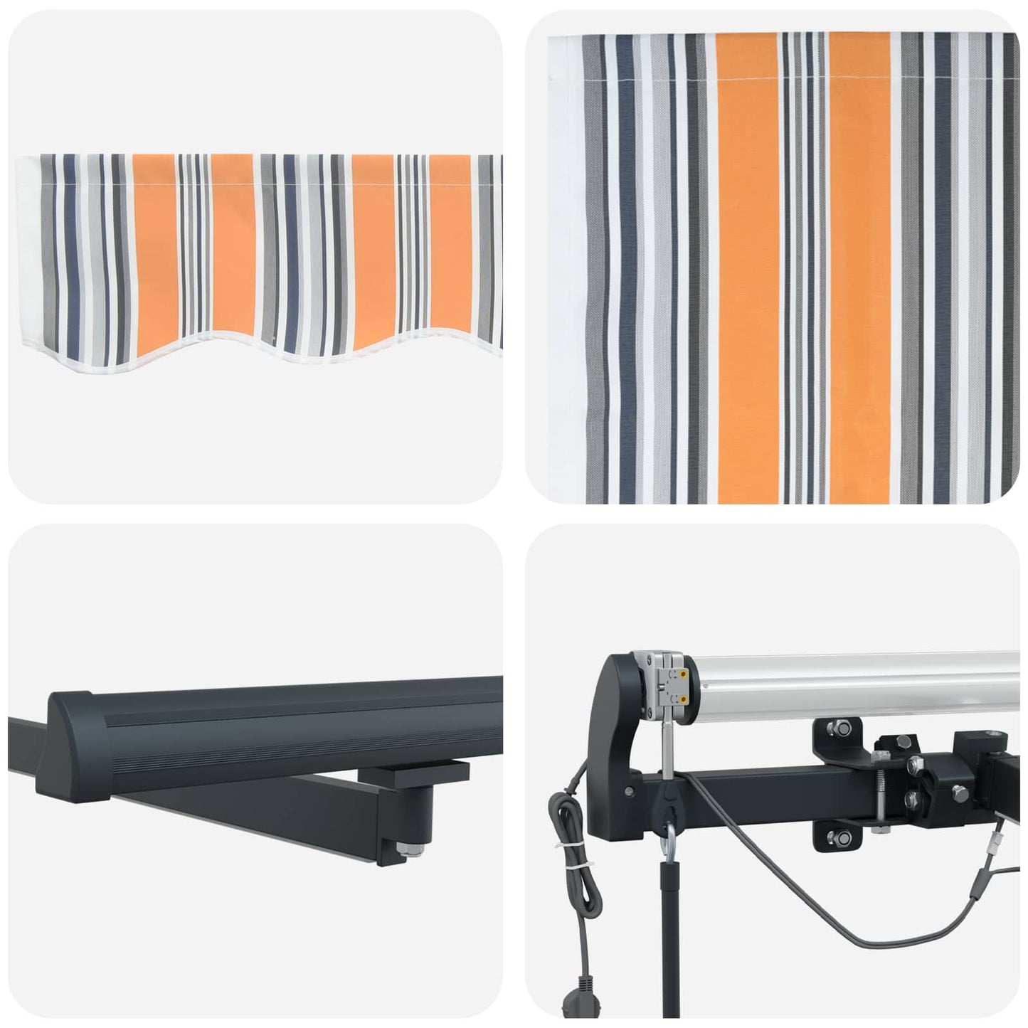 Tenda retrattile Multicolore 300 x 250 cm Poliestere | homemem39