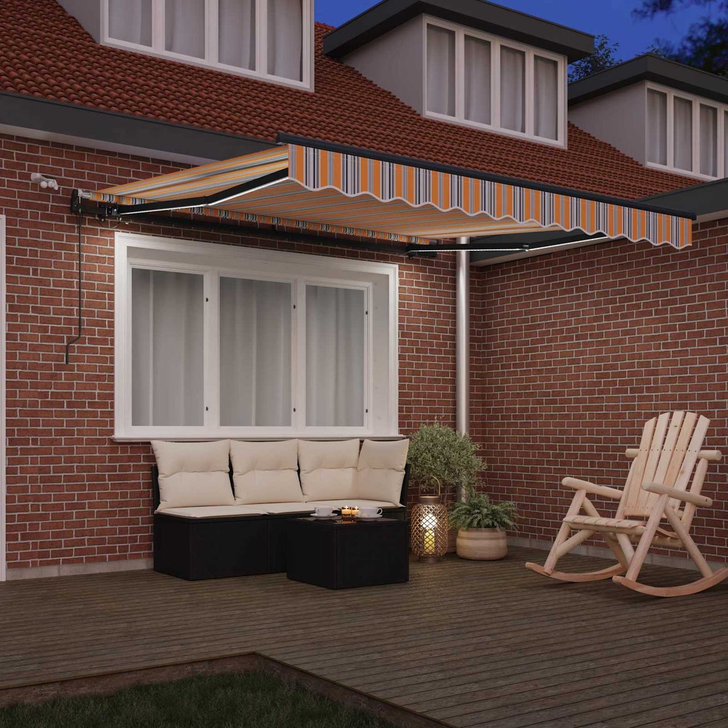 Tenda retrattile Multicolore 300 x 250 cm Poliestere | homemem39