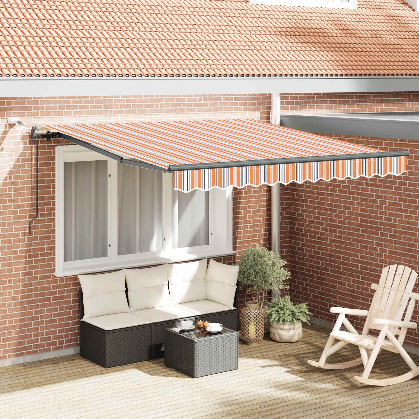 Tenda retrattile Multicolore 300 x 250 cm Poliestere | homemem39