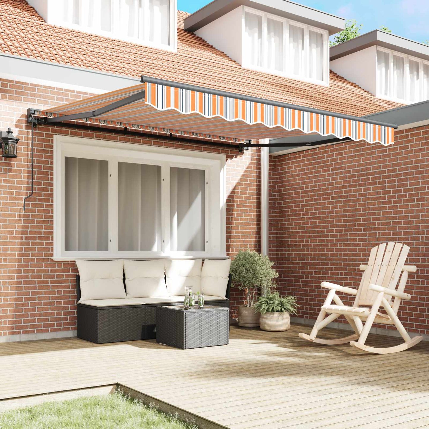 Struttura della tenda Blu e Arancione 300 x 250 cm | homemem39