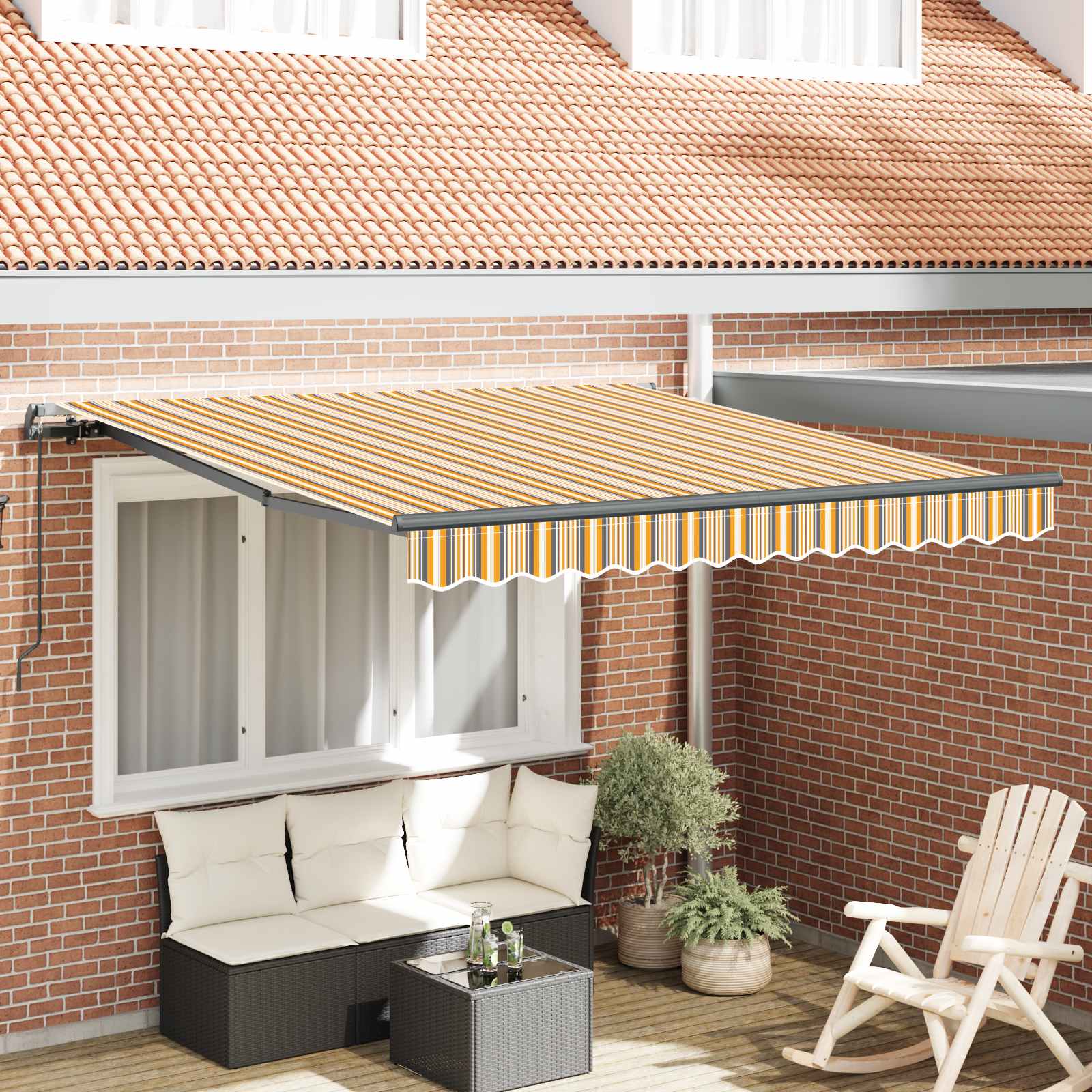 Tenda retrattile Multicolore 300 x 250 cm | homemem39
