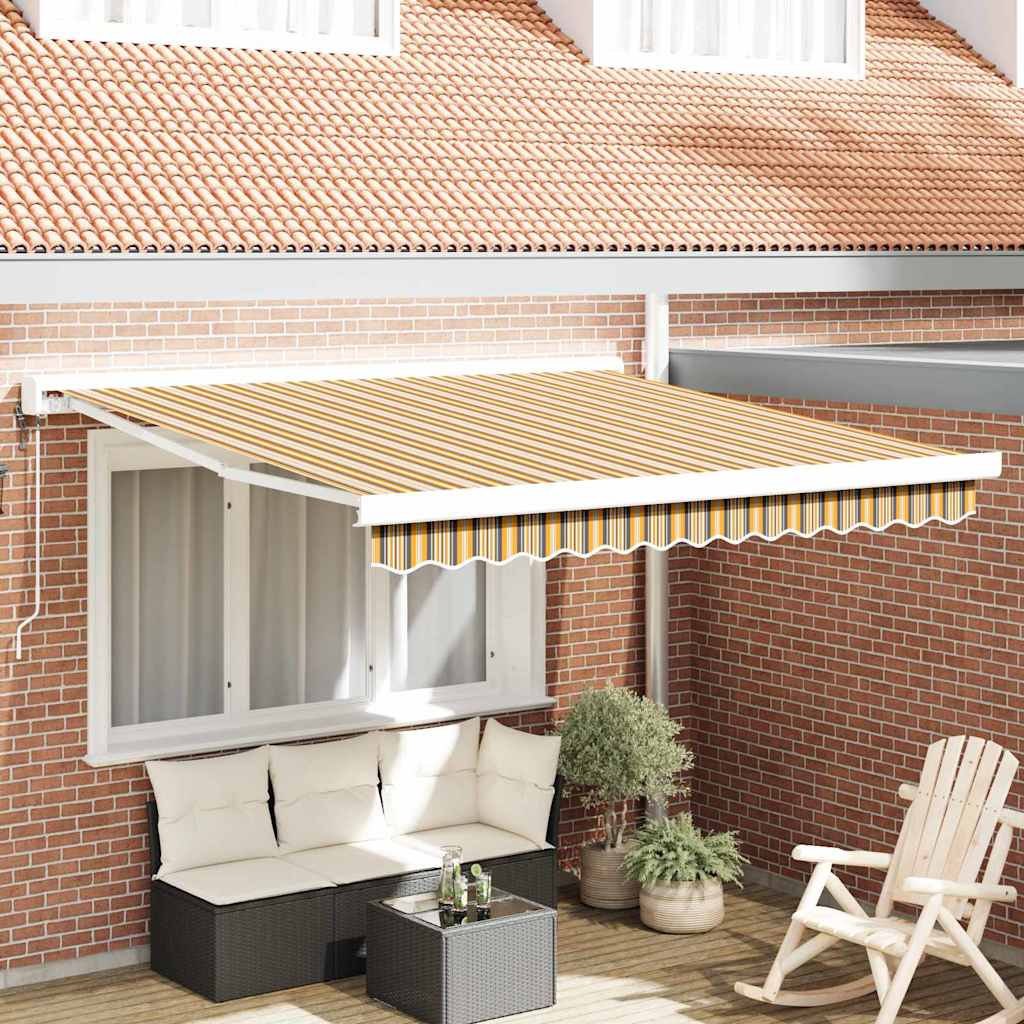 Tenda Retrattile Multicolore 300 x 250 cm Tessuto e Metallo - homemem39