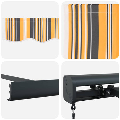 Tenda Retrattile Multicolore 300 x 250 cm Tessuto e Metallo - homemem39