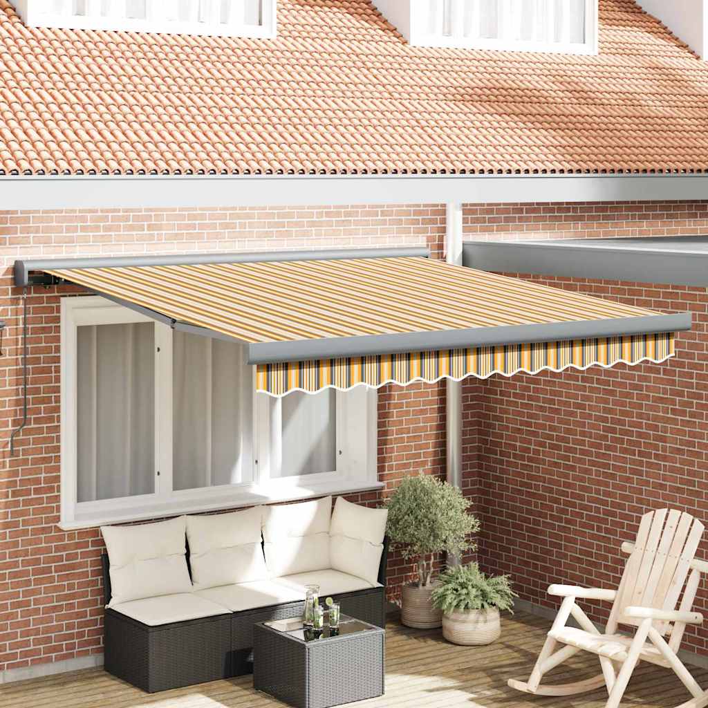Tenda Retrattile Multicolore 300 x 250 cm Tessuto e Metallo - homemem39