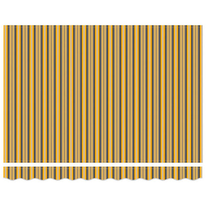 Tenda Retrattile Striscia Multicolore 300x250 cm Tessuto