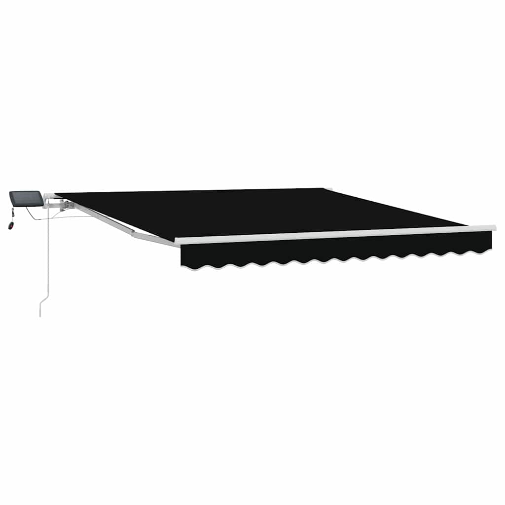 Tenda Retrattile con Nero 300 x 250 cm Tessuto