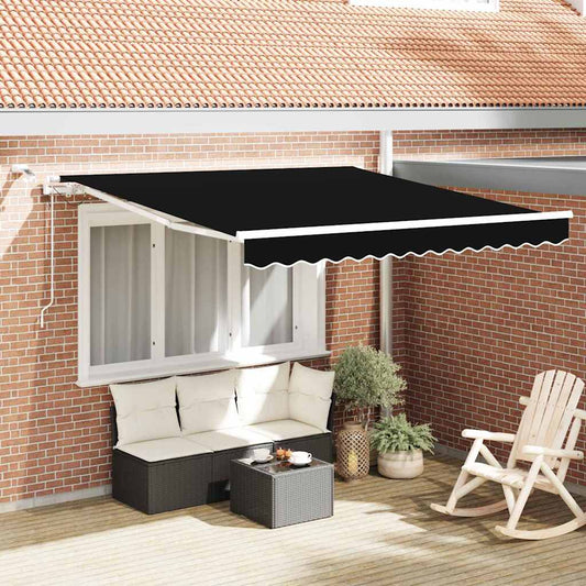 Tenda retrattile Nero 300 x 250 cm Poliestere | homemem39