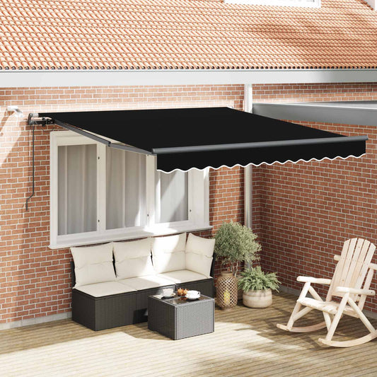 Tenda retrattile Nero 300 x 250 cm Poliestere | homemem39