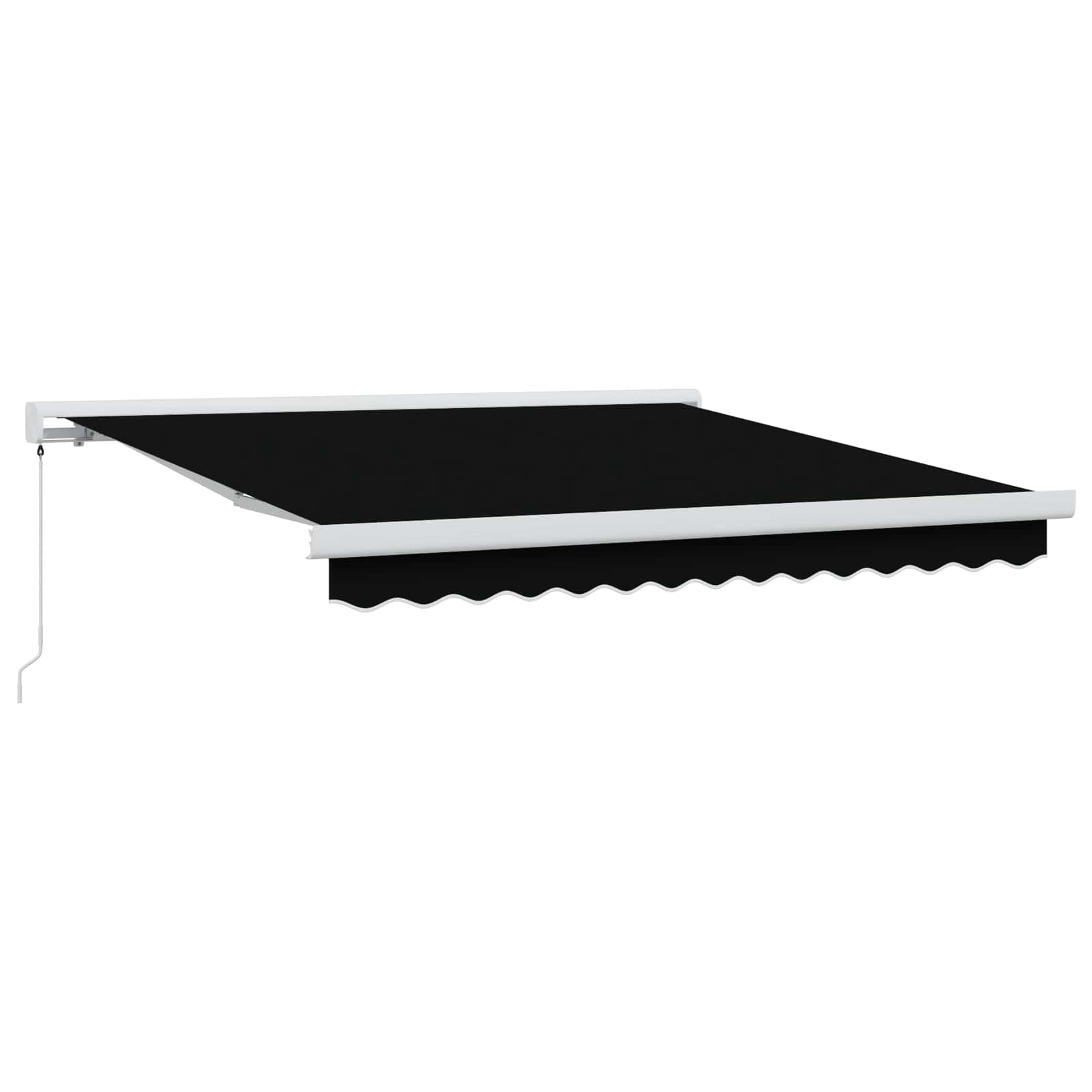 Tenda retrattile Nero 300 x 250 cm Tela e Alluminio | homemem39