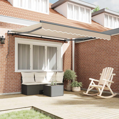 Tenda retrattile Beige 300 x 250 cm Poliestere e Alluminio | homemem39