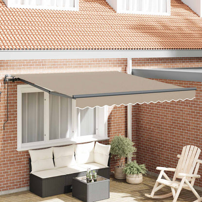 Tenda retrattile Beige 300 x 250 cm Tessuto e Alluminio | homemem39