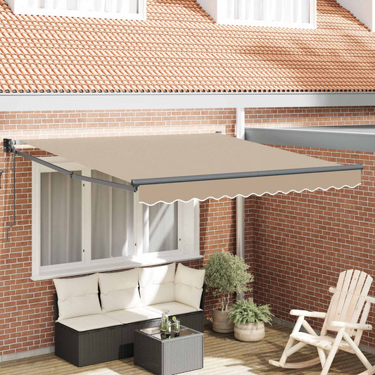 Tenda retrattile Beige 300 x 250 x 165 cm Poliestere e Metallo | homemem39