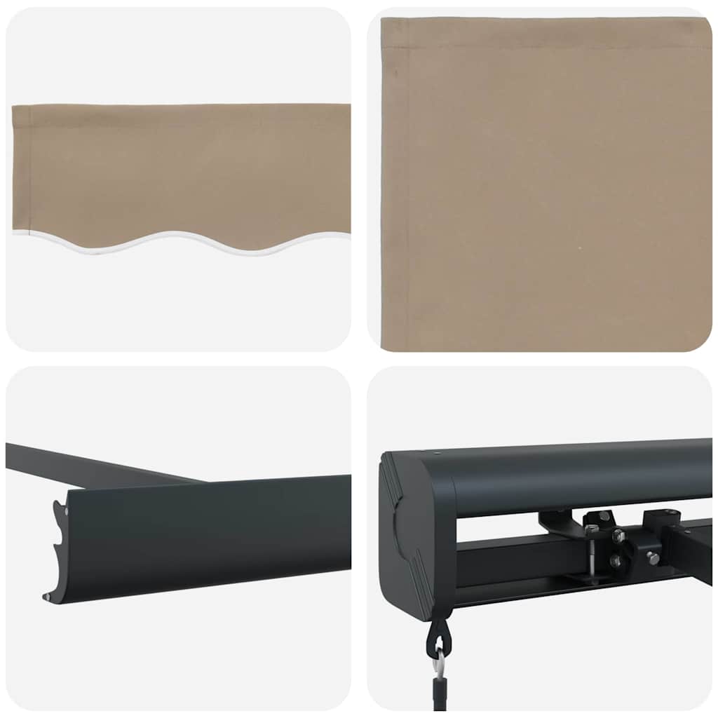 Tenda Retrattile Beige 300 x 250 cm Tessuto e Metallo