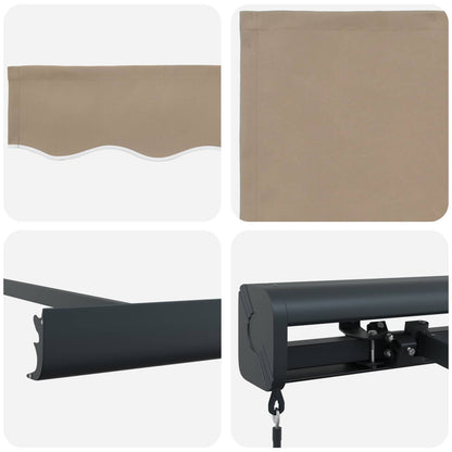 Tenda Retrattile Beige 300 x 250 cm Tessuto e Metallo