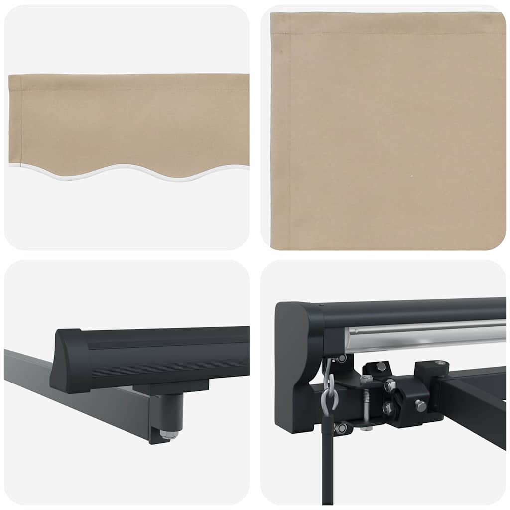 Tenda Retrattile Beige 300x250 cm Tessuto