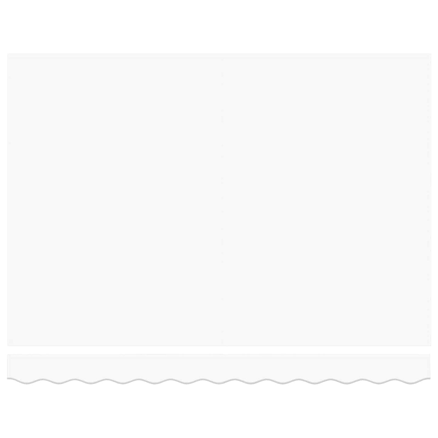 Tenda Retrattile Bianco 300 x 250 cm Tessuto e Metallo