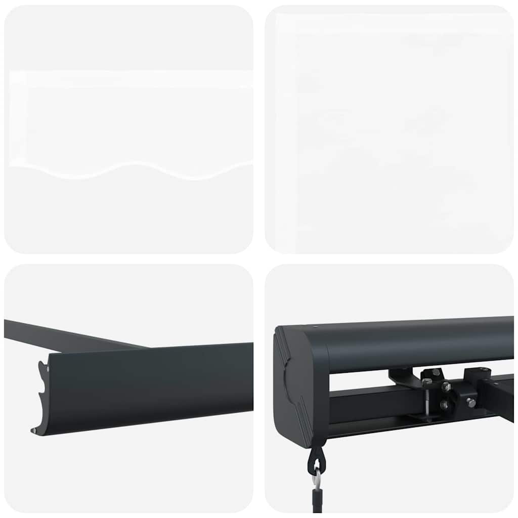 Tenda Retrattile Bianco 300 x 250 cm Tessuto e Metallo - homemem39