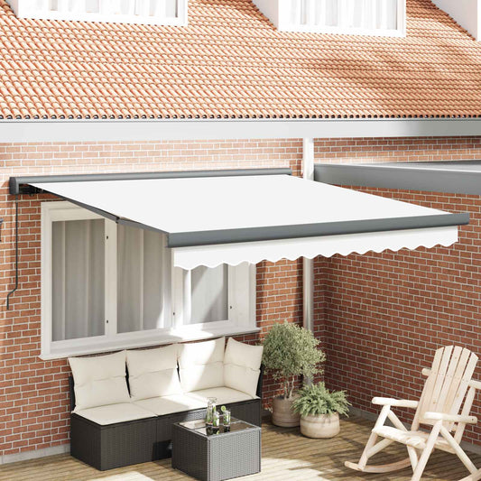 Tenda retrattile Bianco 300 x 250 cm Tela e Alluminio | homemem39