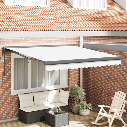 Tenda retrattile Bianco 300 x 250 x 165 cm Tessuto e Metallo | homemem39