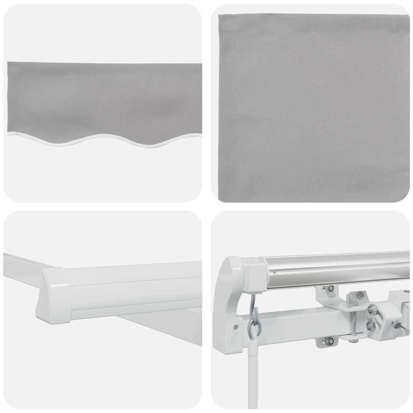 Tenda retrattile Grigio Chiaro 300 x 250 x 165 cm | homemem39