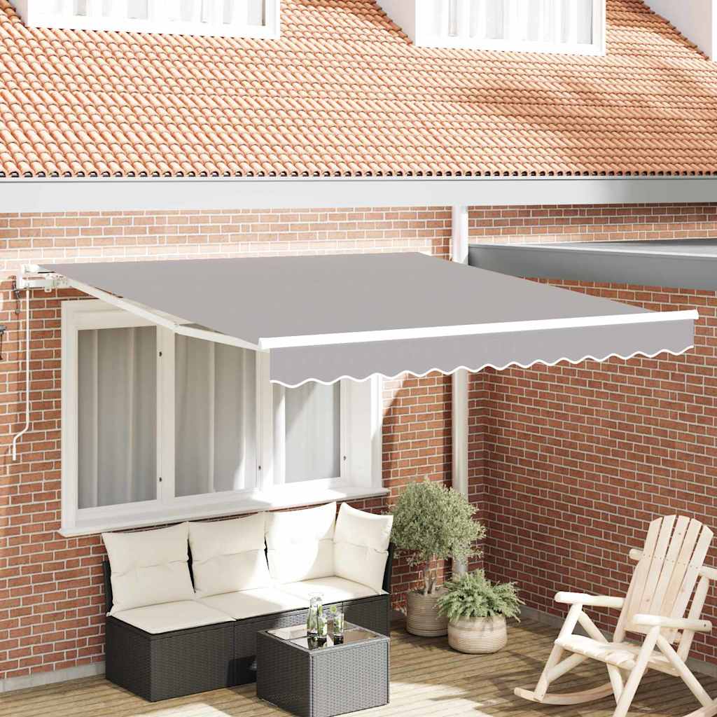Tenda Retrattile 300 x 250 cm Grigio chiaro - homemem39