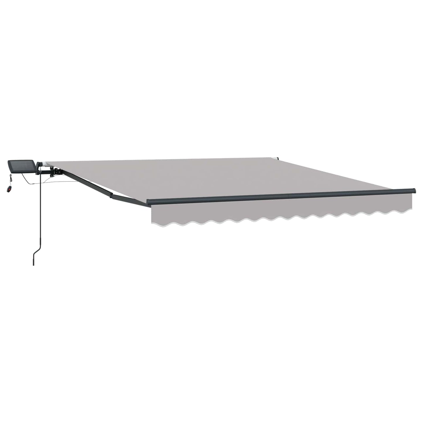 Tenda retrattile Grigio Chiaro 300 x 250 cm Tessuto e Alluminio | homemem39