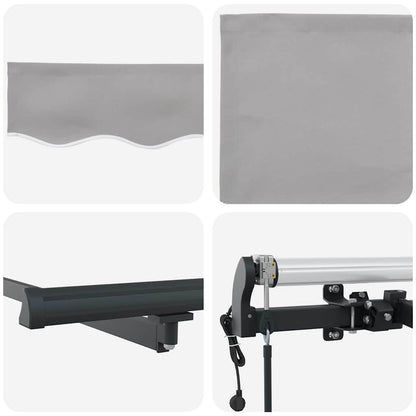 Tenda Retrattile Grigio chiaro 300 x 250 cm Tessuto - homemem39