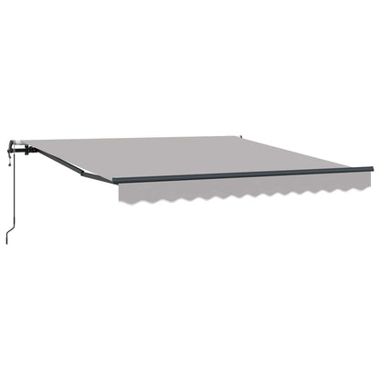 Tenda retrattile Grigio Chiaro 300 x 250 cm Tessuto e Alluminio | homemem39