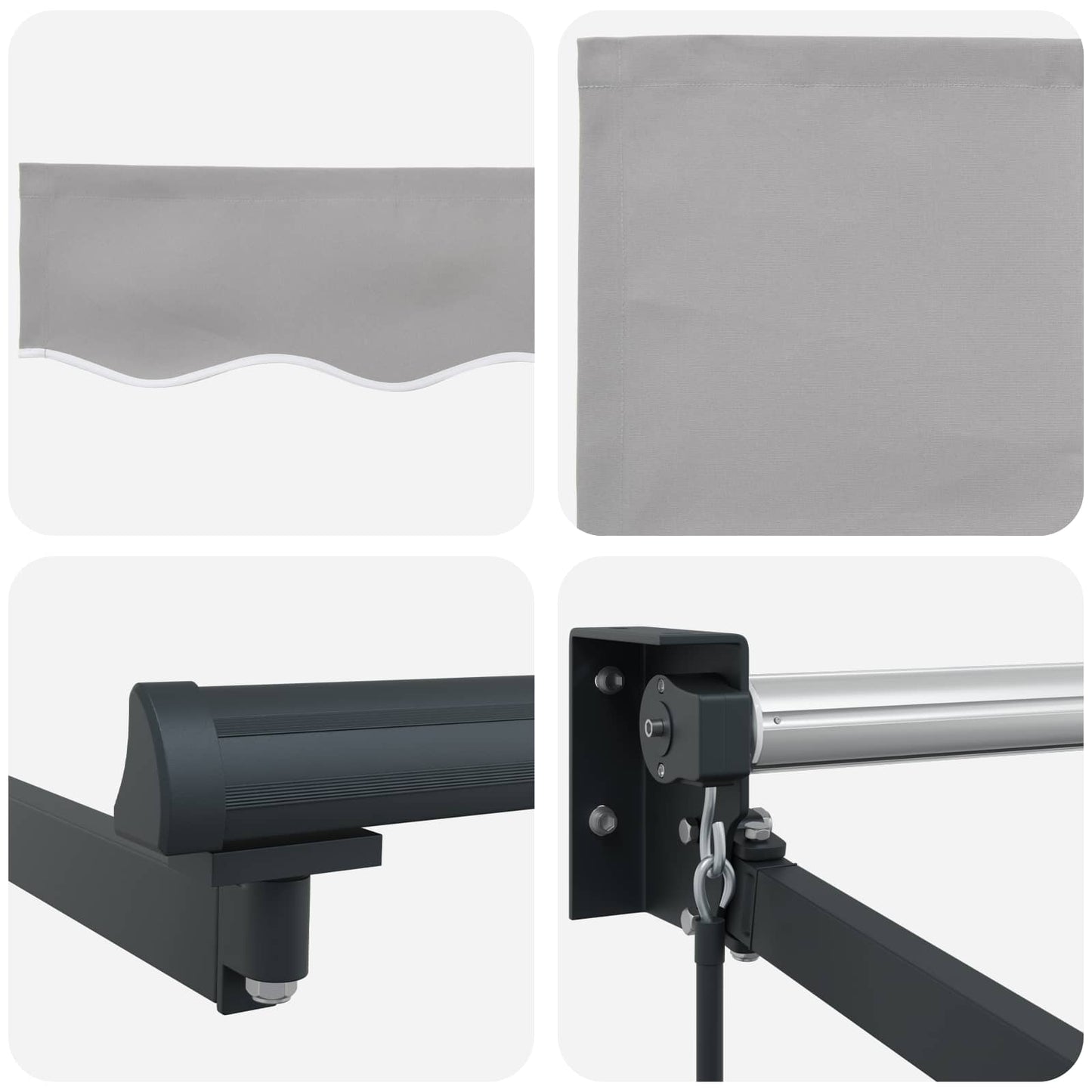 Tenda retrattile Grigio Chiaro 300 x 250 x 165 cm | homemem39