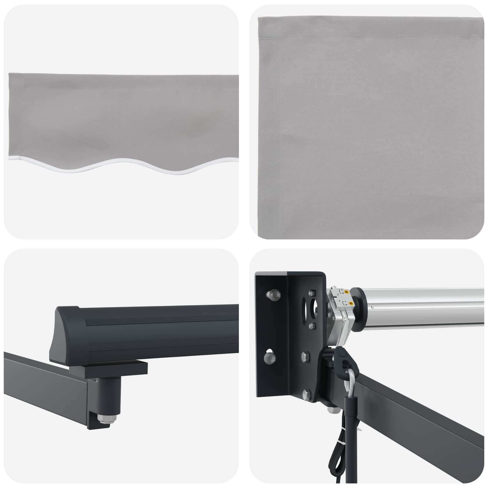 Tenda retrattile Grigio Chiaro 300 x 250 x 165 cm | homemem39