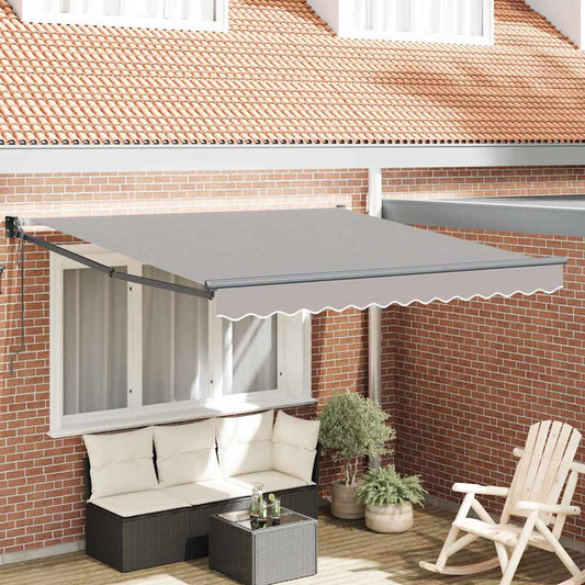 Tenda da Sole Grigio chiaro 3 x 2,5 m Poliestere e metallo - homemem39