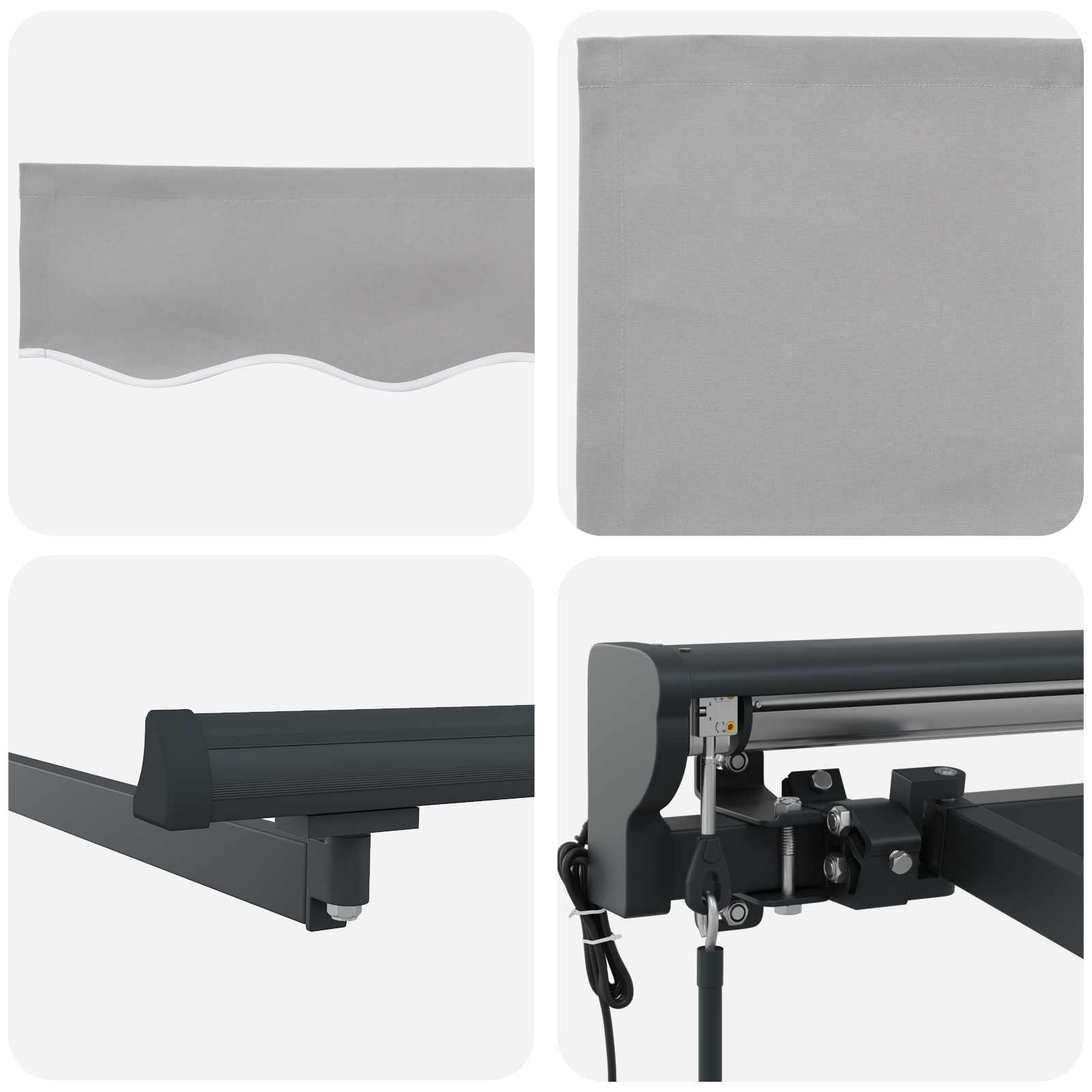 Struttura della tenda Grigio chiaro 300 x 250 cm | homemem39