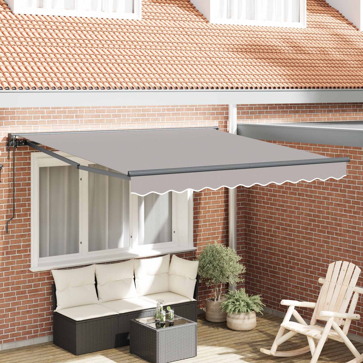 Struttura della tenda Grigio chiaro 300 x 250 cm | homemem39