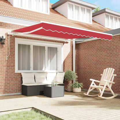 Tenda Retrattile 300 x 250 cm Rosso - homemem39