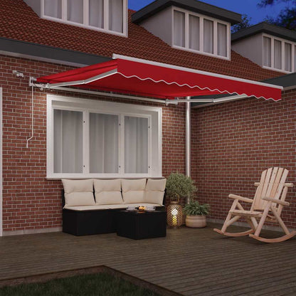 Tenda retrattile Rosso 300 x 250 cm Poliestere | homemem39