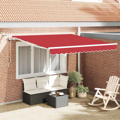 Tenda retrattile Rosso 300 x 250 cm Poliestere | homemem39
