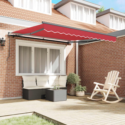 Tenda retrattile Rosso 300 x 250 cm Poliestere e Alluminio | homemem39