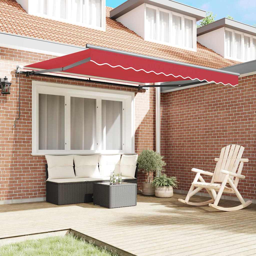 Tenda Retrattile Rosso 300 x 250 cm Tessuto - homemem39