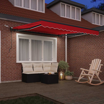 Tenda retrattile Rosso 300 x 250 cm Poliestere | homemem39