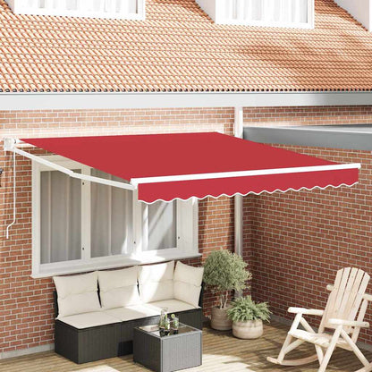 Tenda retrattile Rosso 300 x 250 x 165 cm Poliestere e Metallo | homemem39