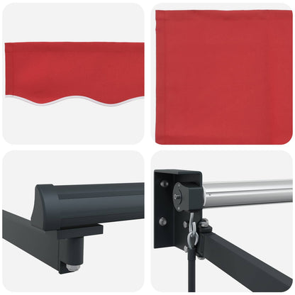 Tenda retrattile Rosso 300 x 250 x 165 cm | homemem39