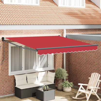 Tenda retrattile Rosso 300 x 250 x 165 cm | homemem39