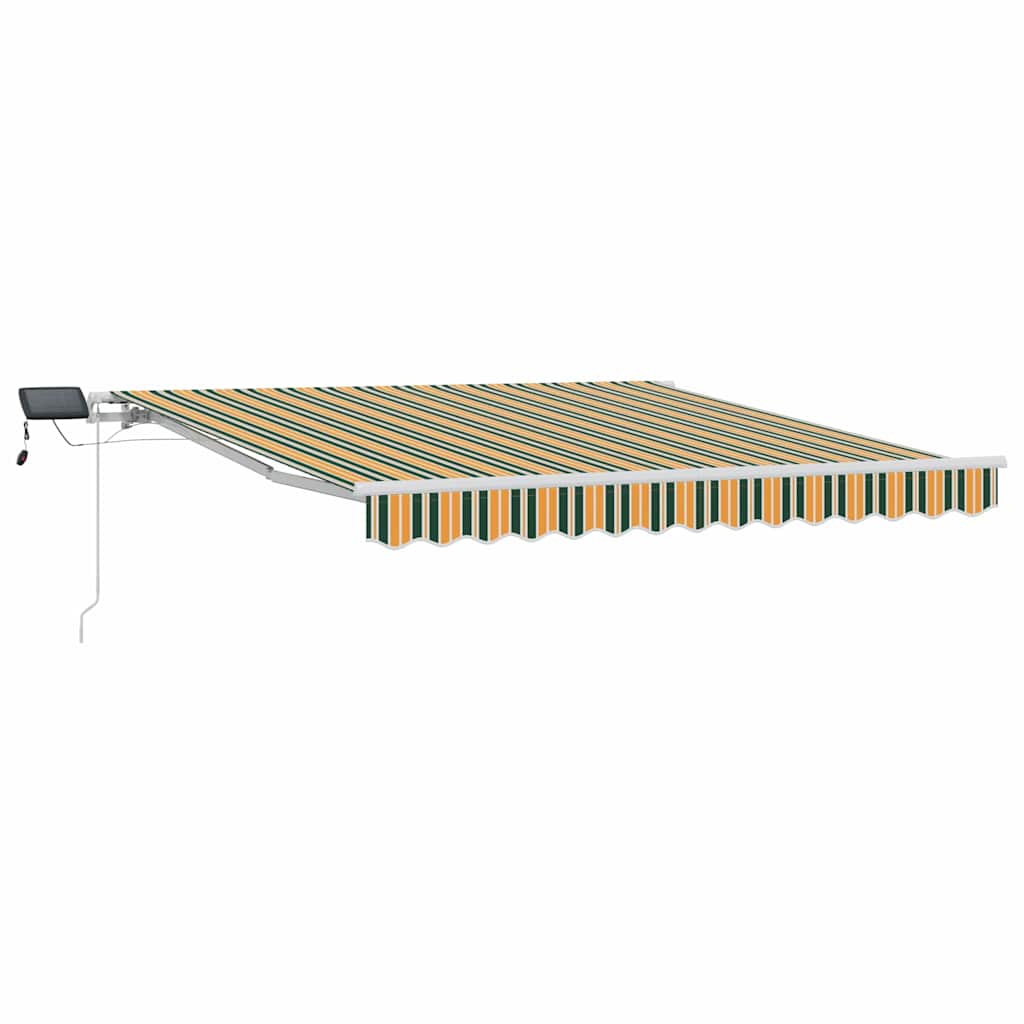 Tenda Retrattile con Verde e giallo 300 x 250 cm Tessuto - homemem39