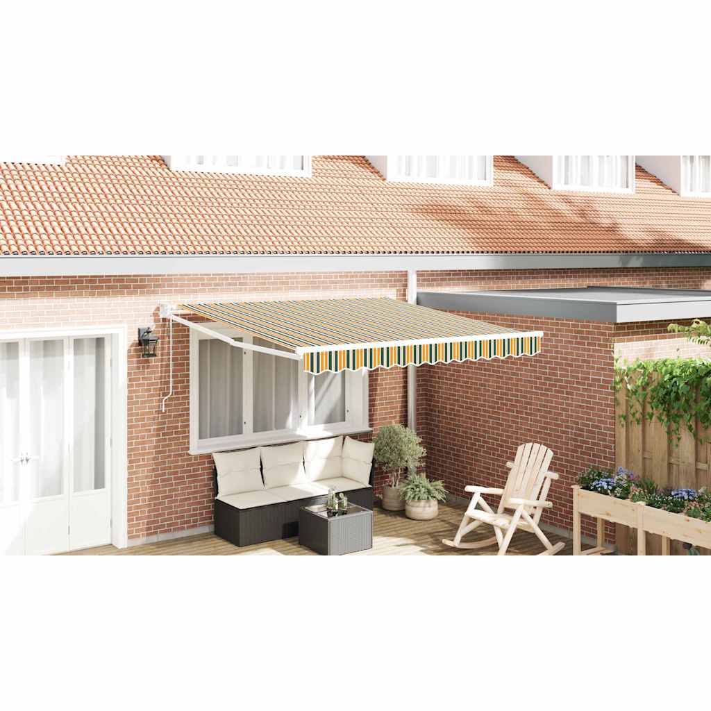Tenda retrattile Verde e Giallo 300 x 250 x 165 cm | homemem39