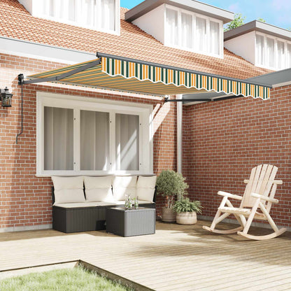 Tenda retrattile Verde e Giallo 300 x 250 x 165 cm | homemem39
