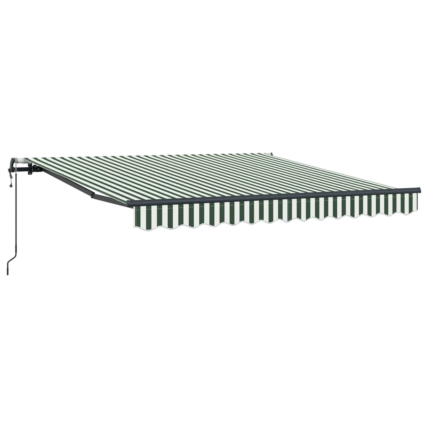 Tenda Retrattile Verde e Bianco 300 x 250 cm | homemem39