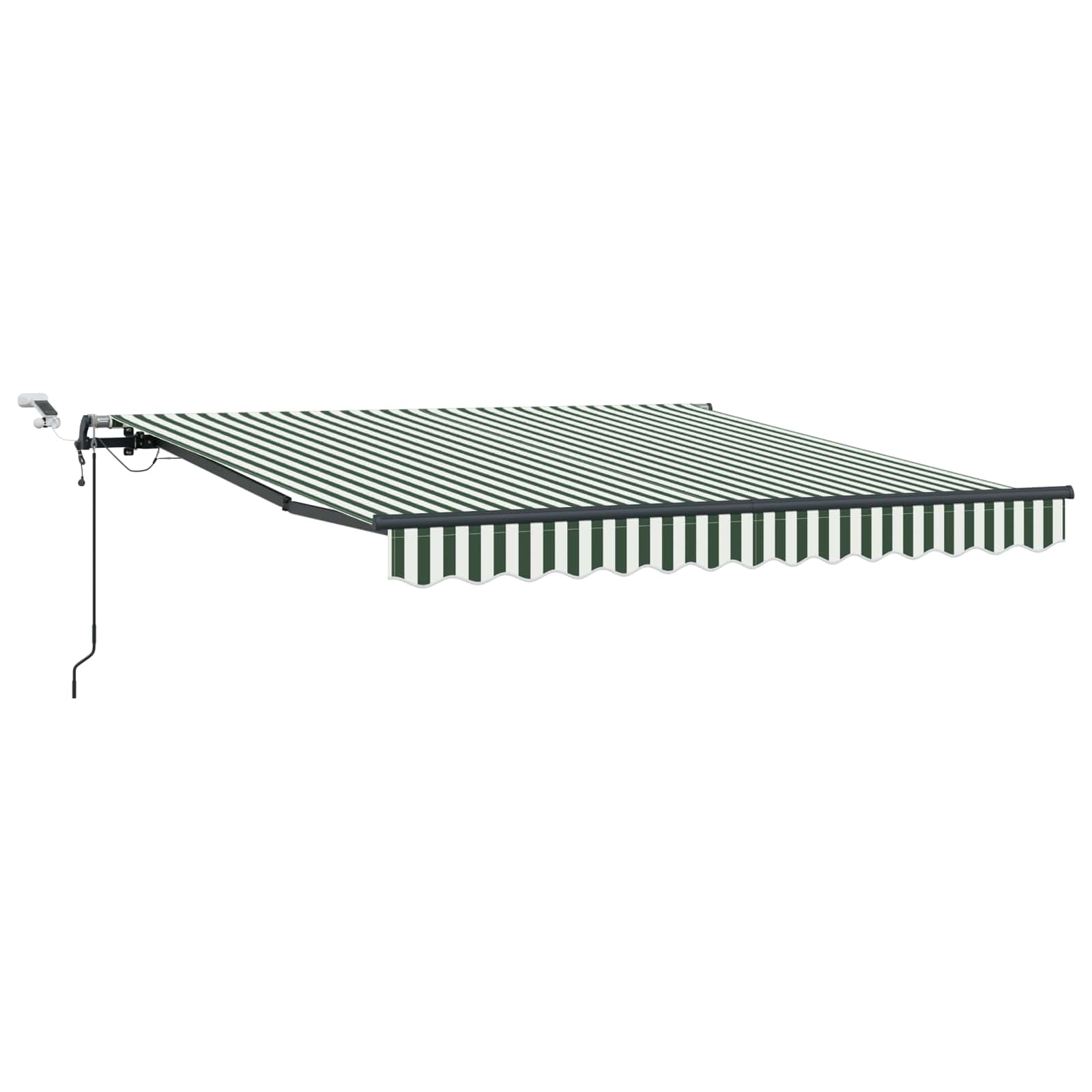 Tessuto per Tenda con Verde e Bianco 300 x 250 cm Poliestere | homemem39