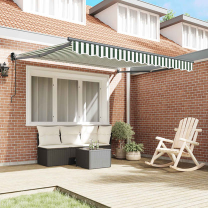 Tenda da Sole Verde e Bianco 300 x 250 x 165 cm Poliestere | homemem39
