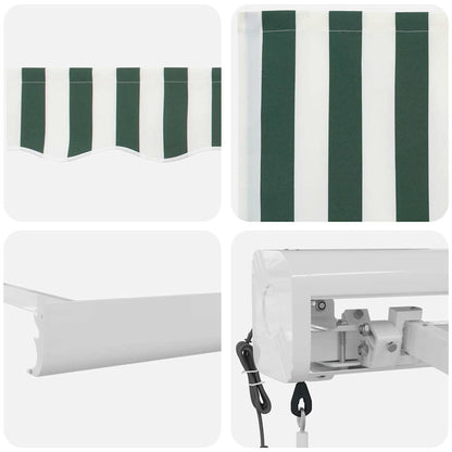 Tenda da Sole Verde e Bianco 300 x 250 x 165 cm | homemem39